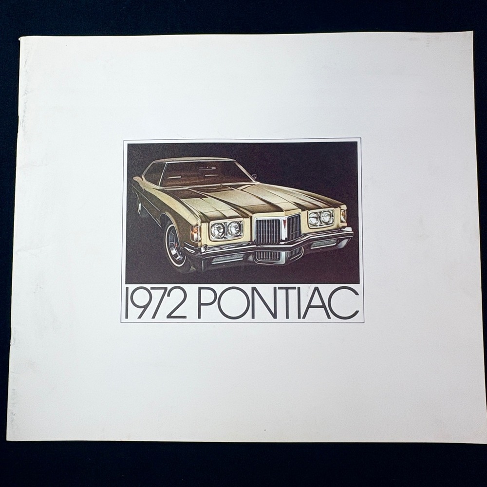 1972 Pontiac Sales Brochure Catalog GTO Trans Am Firebird Grand Prix Vintage